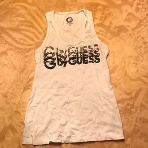 White Guess tank top